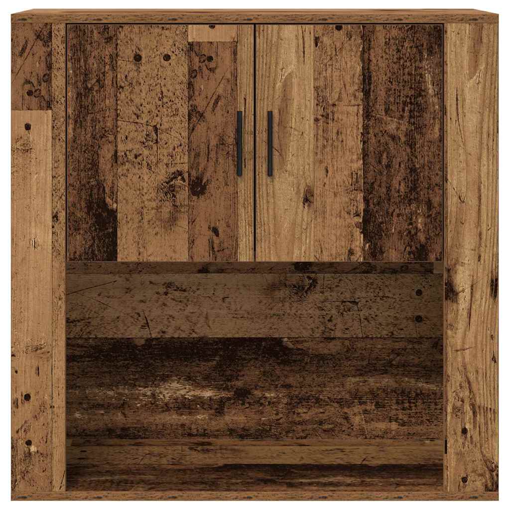 Armario de Pared con estante Madera envejecida 80 x 33 x 80 cm