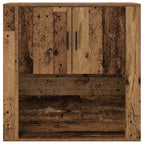 Armario de Pared con estante Madera envejecida 80 x 33 x 80 cm