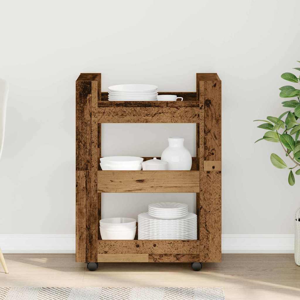 Carro de Cocina Madera de roble 60 x 45 x 80 cm