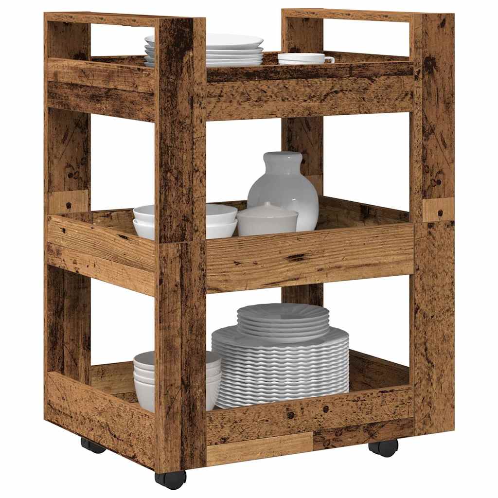 Carro de Cocina Madera de roble 60 x 45 x 80 cm