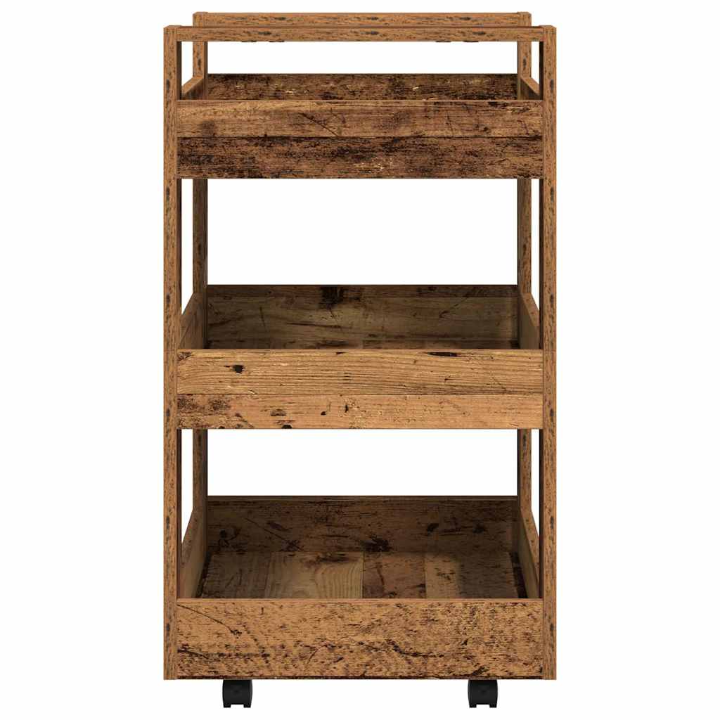 Carro de Cocina Madera de roble 60 x 45 x 80 cm