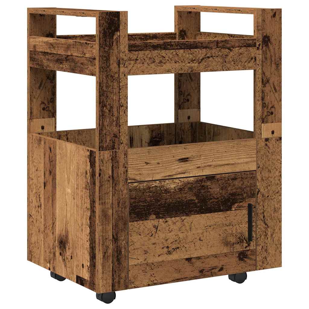 Carro de Cocina Madera vieja 60 x 45 x 80 cm