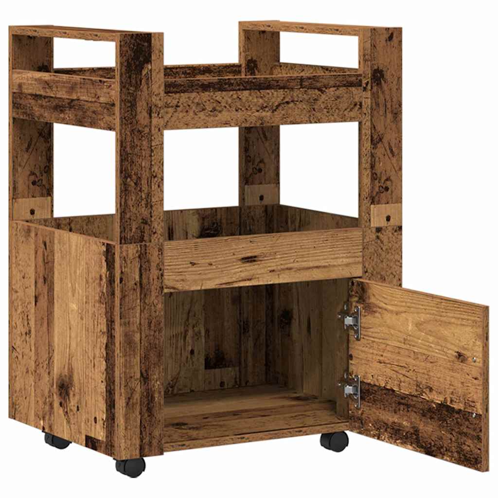 Carro de Cocina Madera vieja 60 x 45 x 80 cm