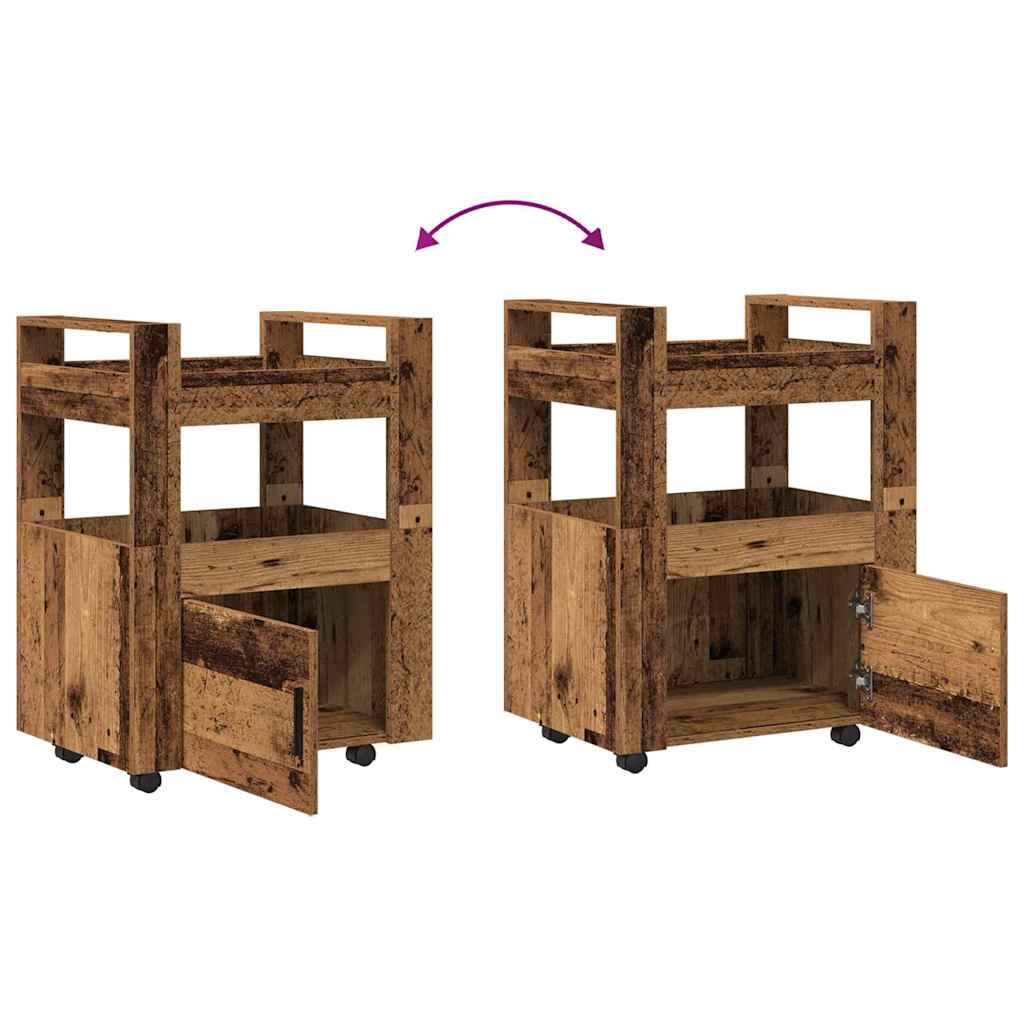 Carro de Cocina Madera vieja 60 x 45 x 80 cm