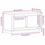 Gabinete de TV Madera vieja 80 x 35 x 45 cm