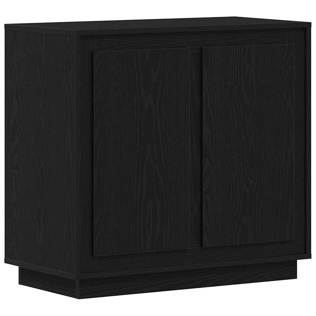 Aparador Roble Negro 80 x 40 x 75 cm Madera de ingeniería