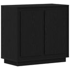 Aparador Roble Negro 80 x 40 x 75 cm Madera de ingeniería