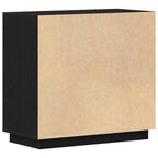 Aparador Roble Negro 80 x 40 x 75 cm Madera de ingeniería