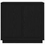 Aparador Roble Negro 80 x 40 x 75 cm Madera de ingeniería