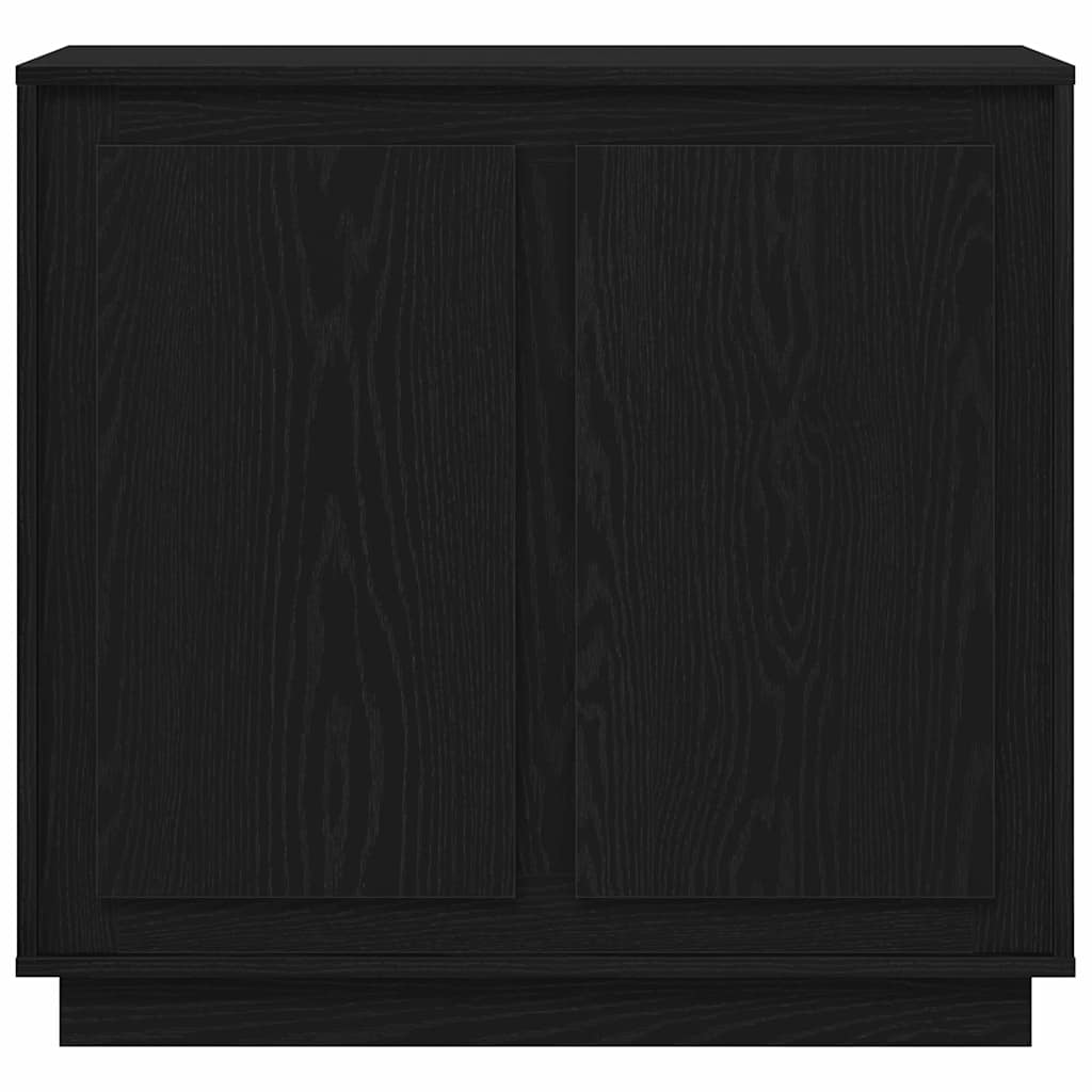 Aparador Roble Negro 80 x 40 x 75 cm Madera de ingeniería