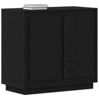 Aparador Roble Negro 80 x 40 x 75 cm Madera de ingeniería