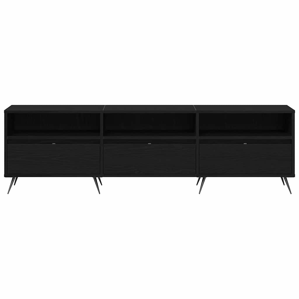 Gabinete de TV Roble negro 150 x 30 x 44,5 cm