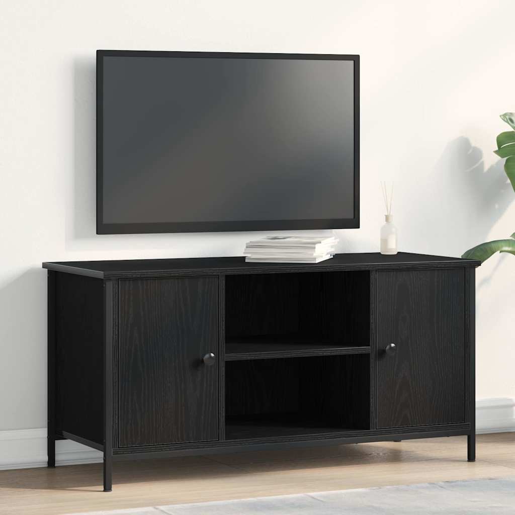 Gabinete de TV Roble negro 100 x 40 x 50 cm