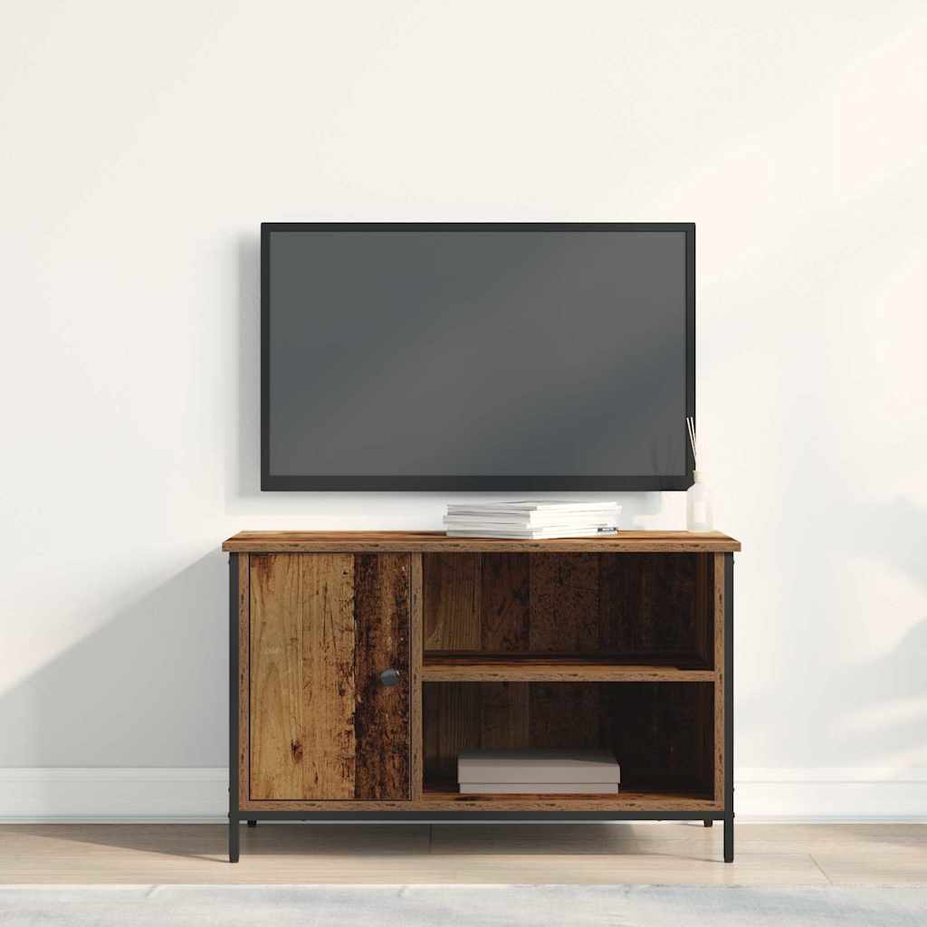 Mueble de TV Madera envejecida 80 x 40 x 50 cm