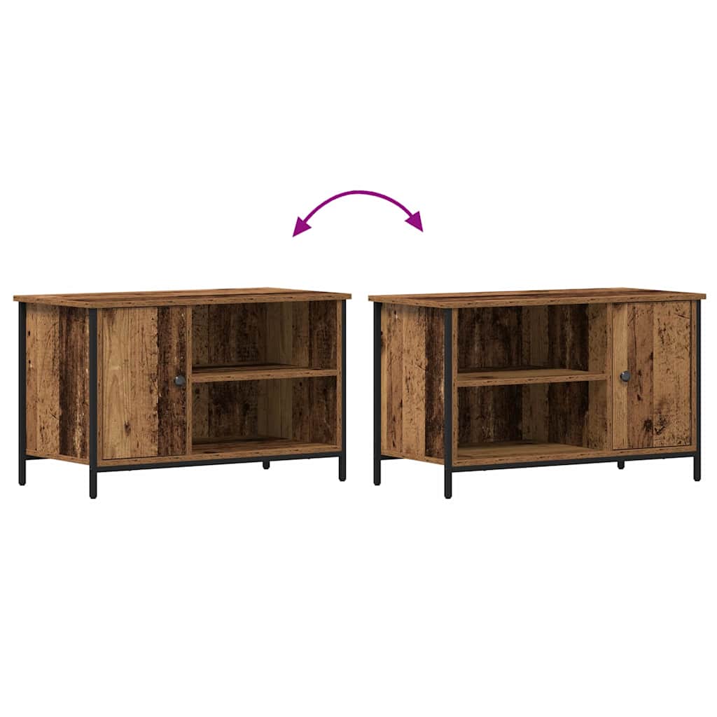 Mueble de TV Madera envejecida 80 x 40 x 50 cm