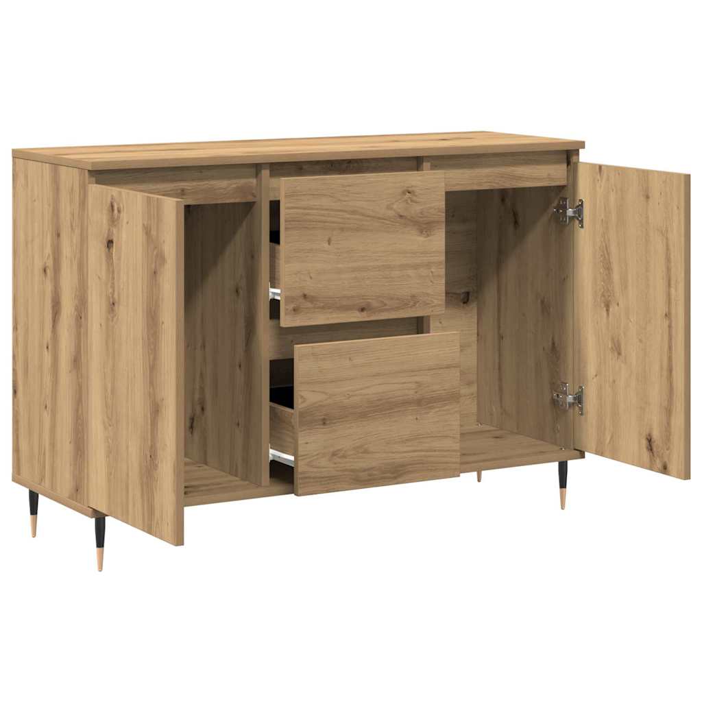 Aparador con cajón Roble artesanal 101,5 x 35 x 70 cm