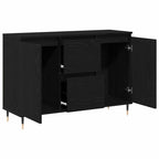 Aparador Roble Negro 101,5 x 35 x 70 cm Madera de ingeniería