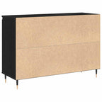 Aparador Roble Negro 101,5 x 35 x 70 cm Madera de ingeniería