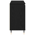 Aparador Roble Negro 101,5 x 35 x 70 cm Madera de ingeniería