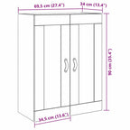 Armario de Pared Madera vieja 69,5 x 34 x 90 cm
