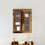 Armario de Pared Madera envejecida 69,5 x 34 x 90 cm