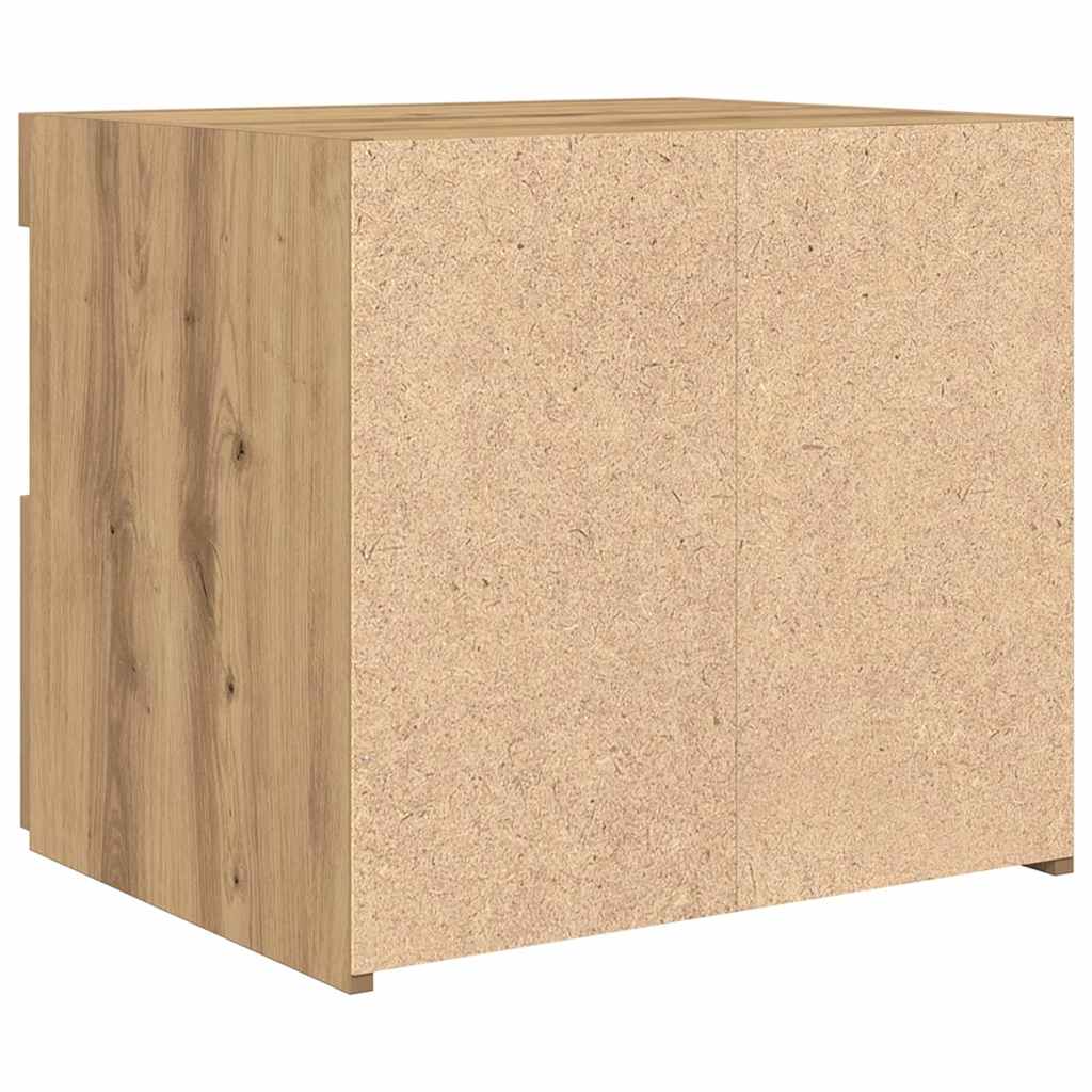 Armario de Noche 2 pcs Roble artesanal 50 x 40 x 45 cm