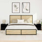 Armario de Noche 2 pcs Roble artesanal 50 x 40 x 45 cm