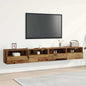 Gabinetes de pared para TV 2 pcs Madera Vieja 60 x 30 x 30 cm