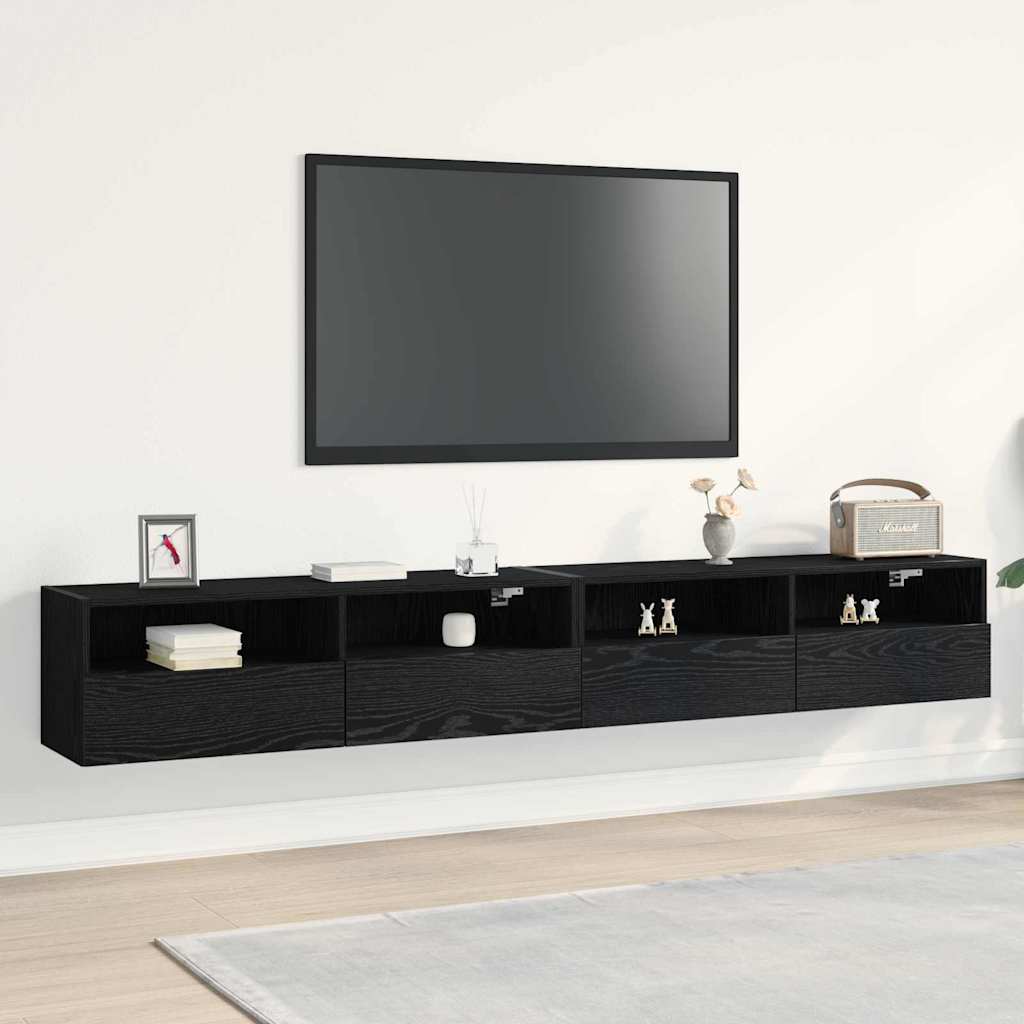 Gabinetes de pared para TV 2 pcs Madera Vieja 60 x 30 x 30 cm