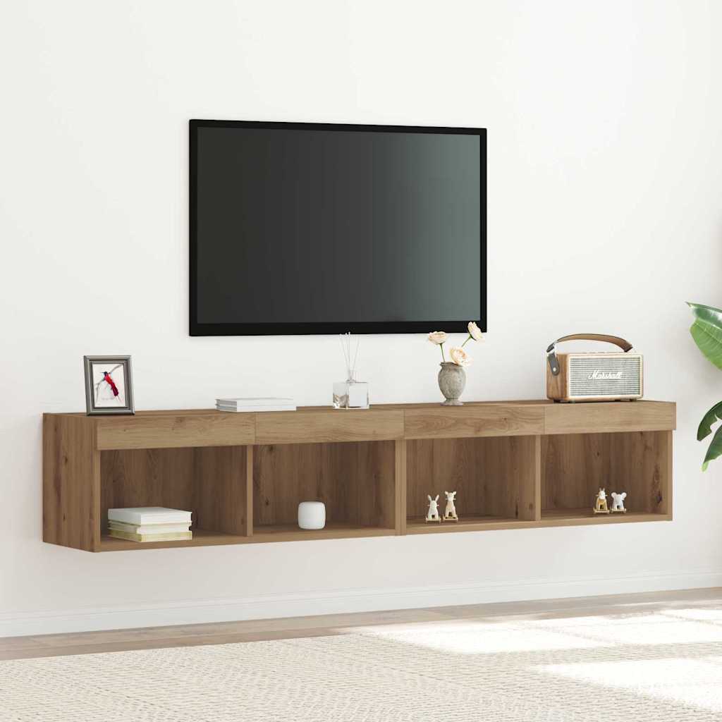 Conjunto de mueble de TV 2 pcs Madera vieja 100 x 30 x 30 cm