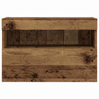 Mueble de TV Montado en la Pared 2 pcs Madera envejecida