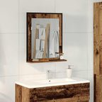 Espejo con estante con espejo Madera vieja 50 x 12 x 60 cm
