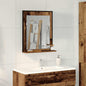 Mirrored shelf with mirror Old wood 50 x 12 x 60 cm
