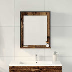Espejo con estante con espejo Madera vieja 50 x 12 x 60 cm