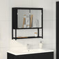 Mirrored Cabinet with Shelf Old wood 60 x 16 x 60 cm