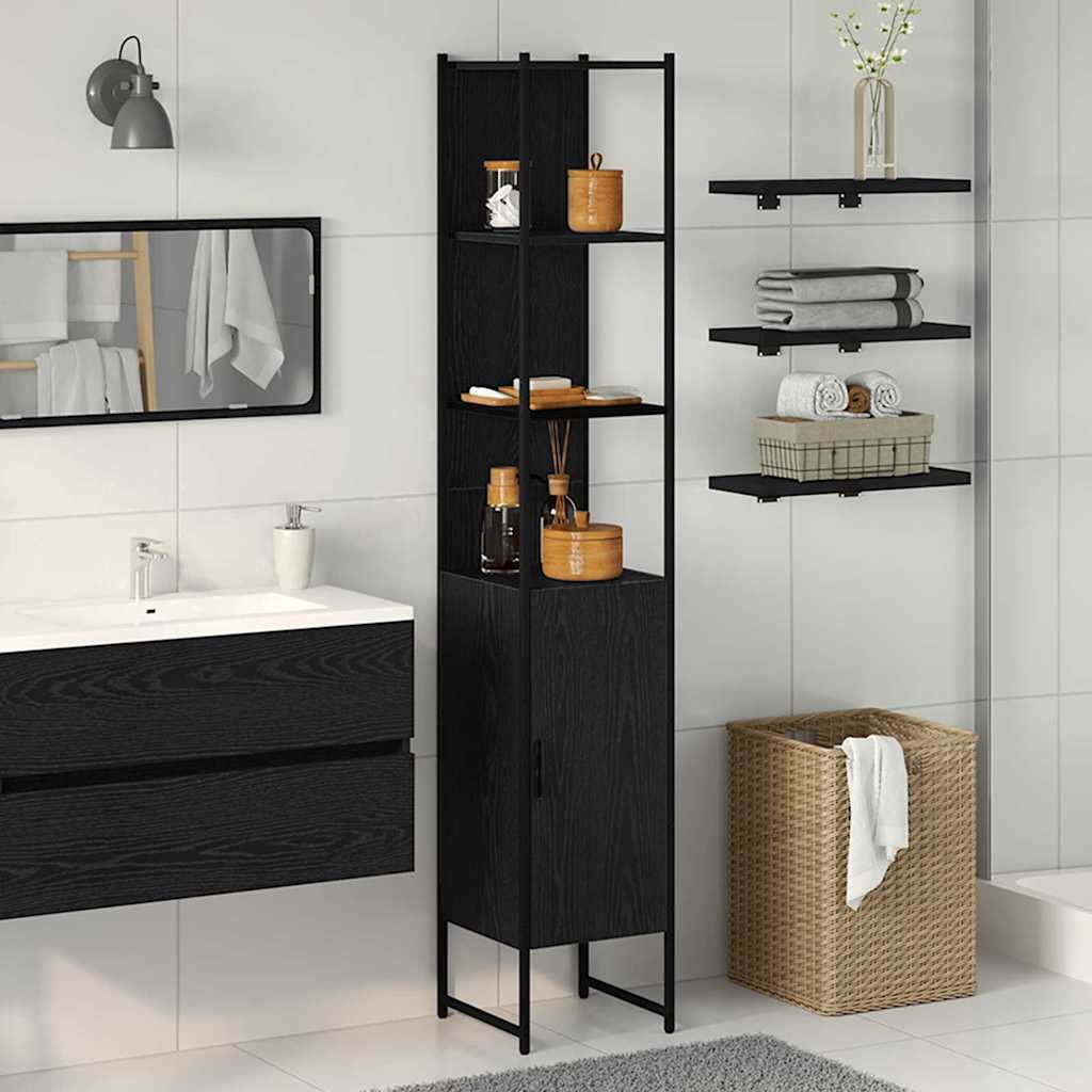 Bathroom Cabinet with Sonoma Shelf 33 x 33 x 185.5 cm
