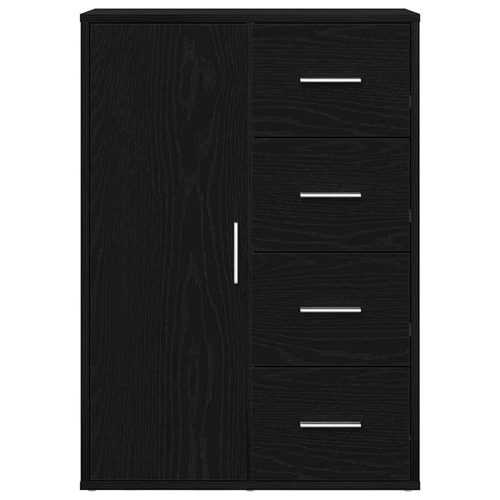 Aparador Roble Negro 60 x 31 x 84 cm Madera de ingeniería