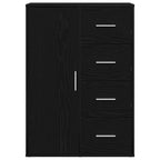 Aparador Roble Negro 60 x 31 x 84 cm Madera de ingeniería