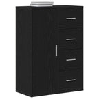 Aparador Roble Negro 60 x 31 x 84 cm Madera de ingeniería