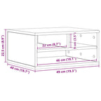 Soporte para Impresora Madera vieja 49 x 40 x 22.5 cm