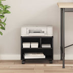 Soporte para Impresora Roble Negro 41 x 32 x 34,5 cm