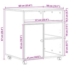 Soporte para Impresora Madera vieja 60 x 50 x 67 cm