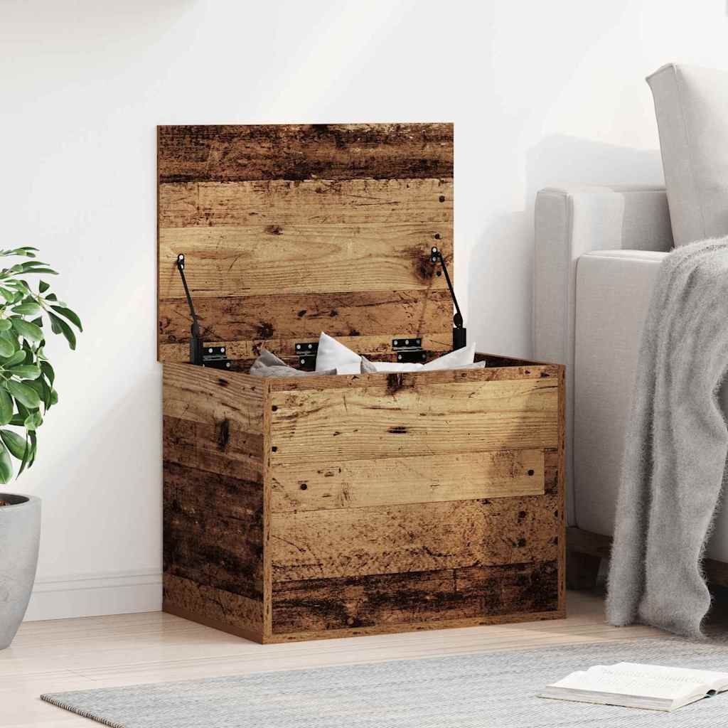 Caja de Almacenamiento Madera envejecida 100 x 42 x 46 cm