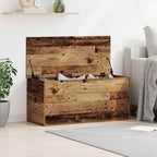 Caixa de Armazenamento Madeira envelhecida 100 x 42 x 46 cm