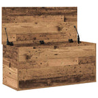 Caixa de Armazenamento Madeira envelhecida 100 x 42 x 46 cm