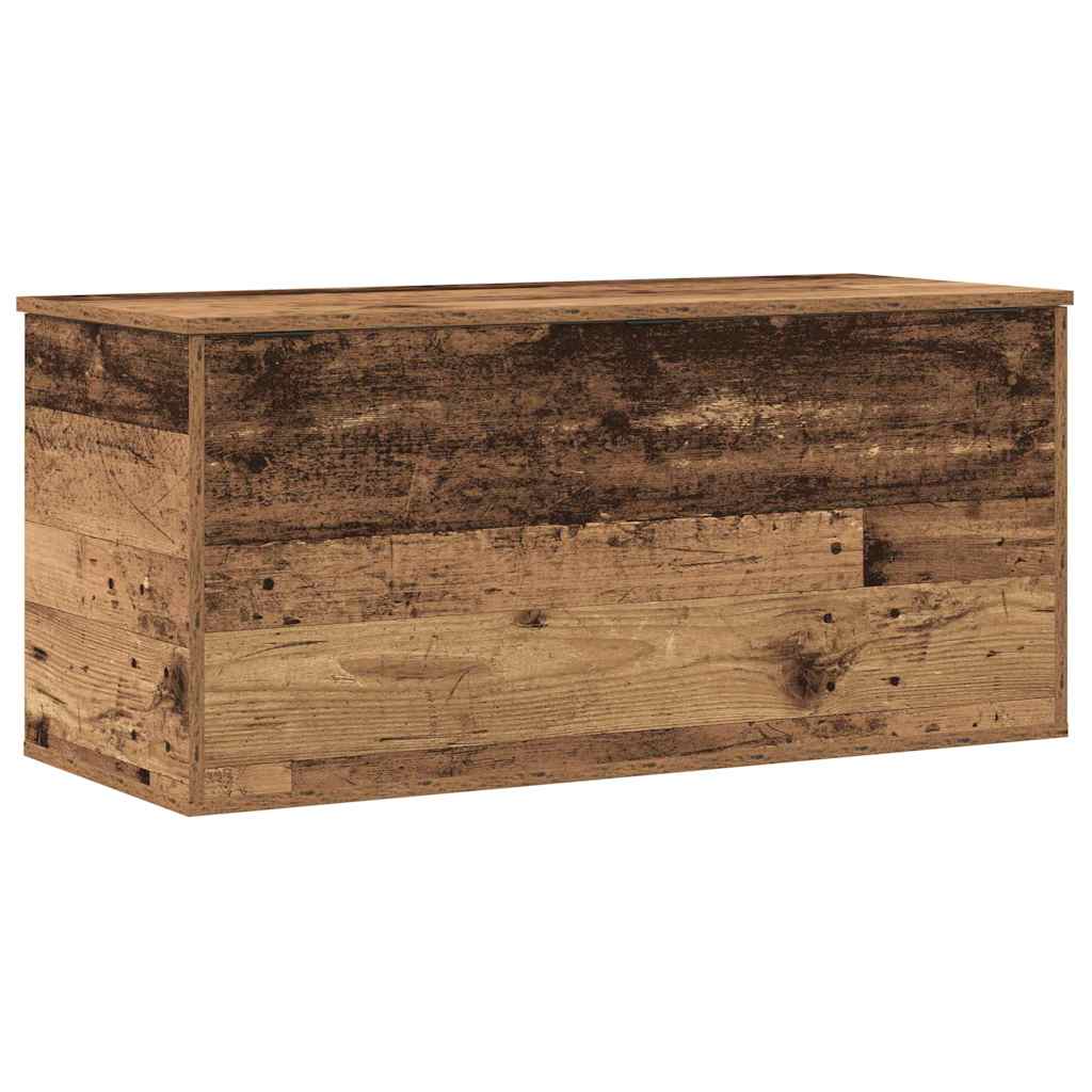 Caixa de Armazenamento Madeira envelhecida 100 x 42 x 46 cm