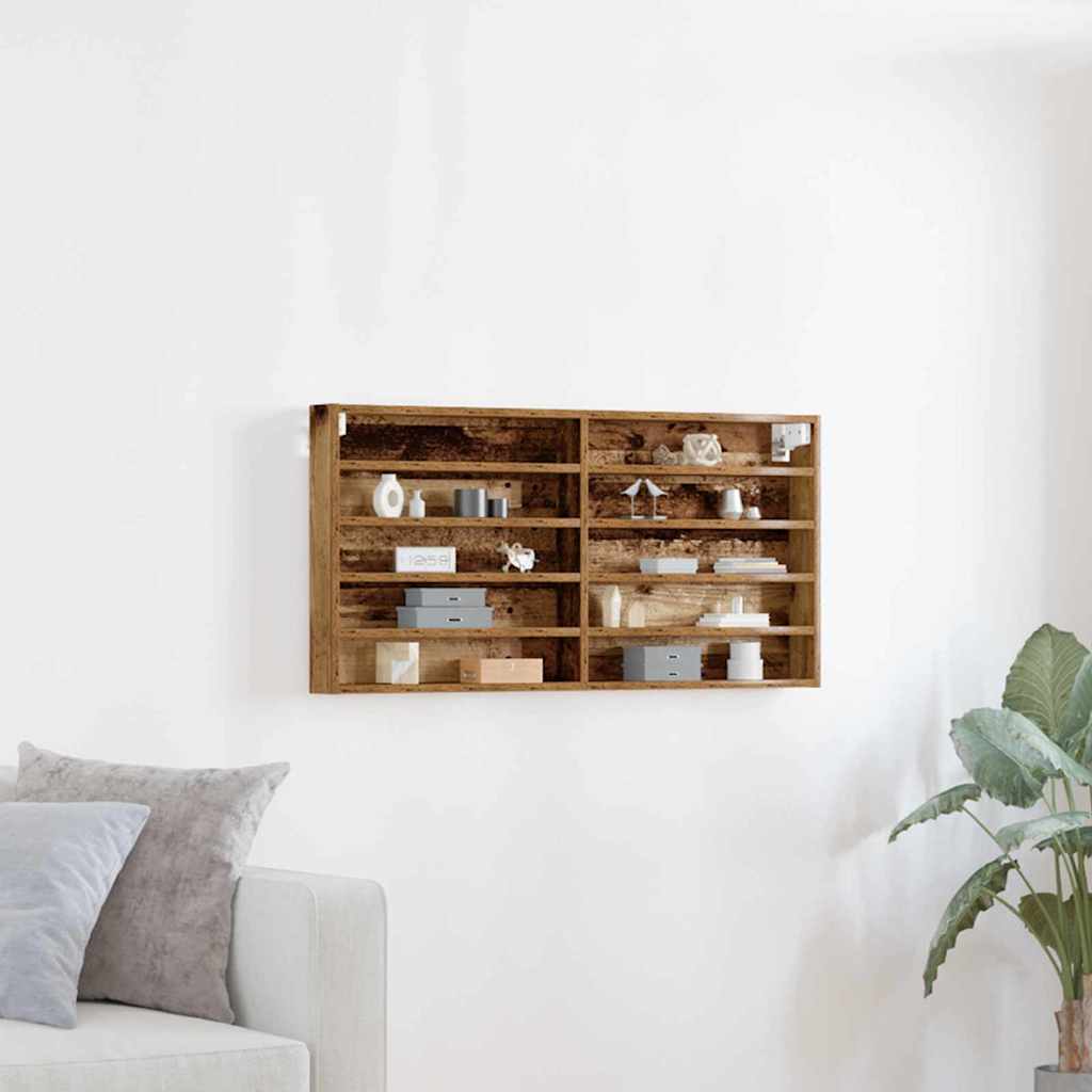 Display Cabinet with Shelf Old wood 60 x 8.5 x 58 cm