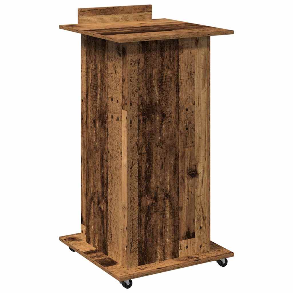 Podio Madera vieja 55 x 55 x 107 cm Madera de ingeniería