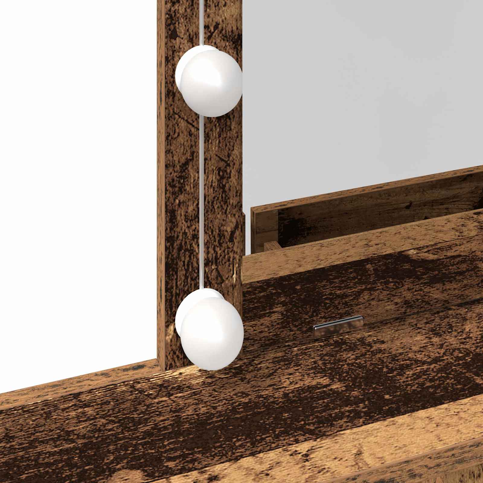 Mesa de Tocador con cajón Madera Vieja 80 x 41 x 144.5 cm