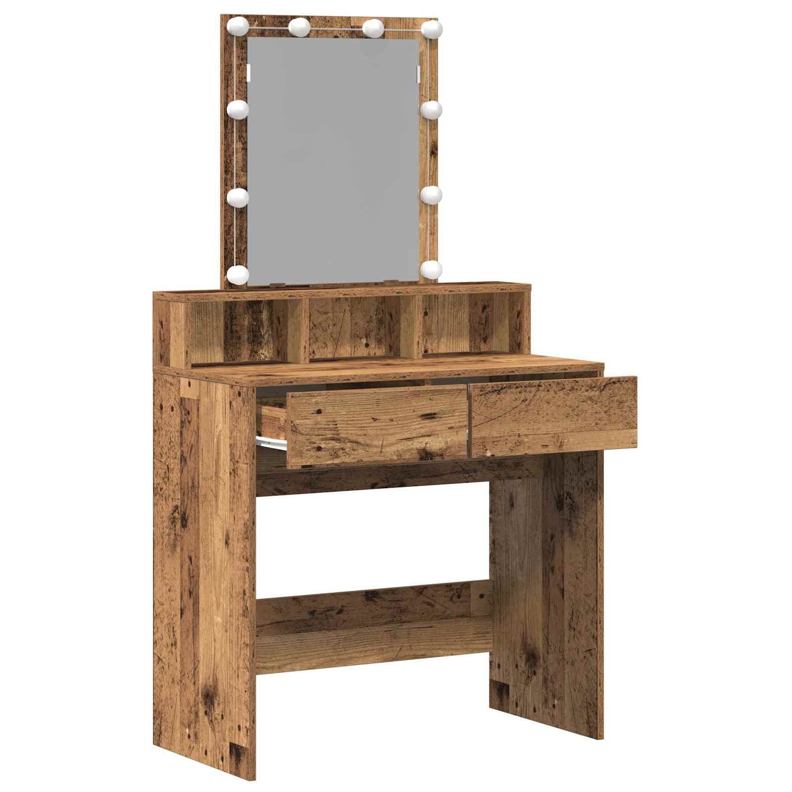 Mesa de Tocador con cajón Madera Vieja 80 x 41 x 144.5 cm